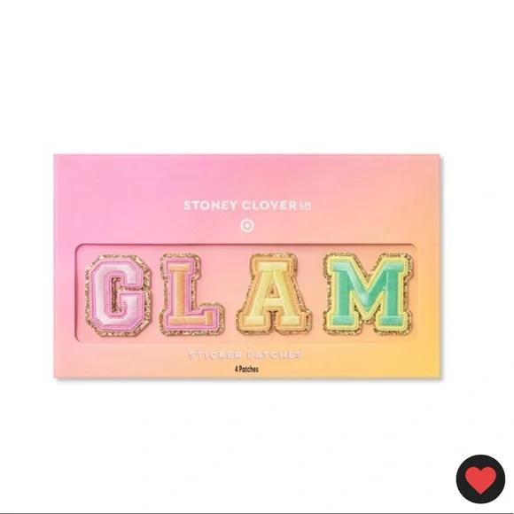 ๐๐๐๐- Stoney Clover Lane x Target GLAM 4 Letter Patch Patches - Picture 1 of 3